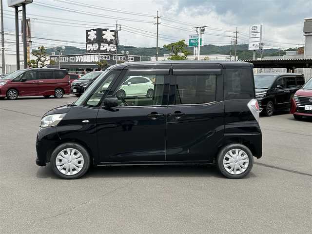 日産 デイズ ルークス X 岡山県 2018(平30)年 6.8万km ブラック 社外ナビ　/全周囲カメラ　/衝突被害軽減システム　/片側パワースライドドア　/バックカメラ　/前後ドライブレコーダー　/ETC　/横滑り防止装置　/Bluetooth　/14インチ純正アルミホイール　/USB入力端子
