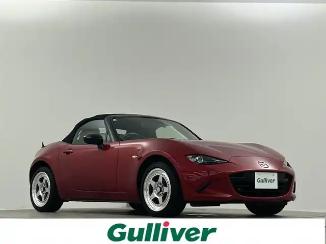 マツダ ロードスター S レザーパッケージ 埼玉県 2016(平28)年 5.2万km ソウルレッドプレミアムメタリック 】レザーシート　シートヒーター　　純正ナビ　Ｂｌｕｅｔｏｏｔｈ　フルセグＴＶ　Ｂカメラ　社外ＷＯＲＫ１６インチＡＷ　スマートキー　プッシュスタート　ＬＥＤヘッドライト　オートライト　ドラレコ　ＥＴＣ