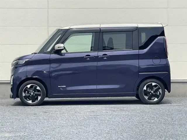日産 ルークス HWS X プロパイロットED 茨城県 2022(令4)年 3.8万km アメジストパープル 純正9インチナビ/フルセグテレビ/アラウンドビューモニター/プルパイロット機能/アイドリングストップ/両側パワスラ/パワーステアリング/パワーウィンドウ/プッシュスタート/純正フロアマット/純正AW/VDC/LDW/ETC