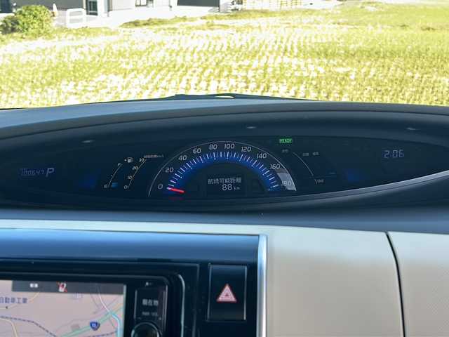 トヨタ エスティマ ハイブリッド X 山形県 2015(平27)年 10.1万km シルバーM 禁煙車/４WD/純正SDナビ/（AM/FM/TV/CD/DVD/SD/BT)/クルーズコントロール/ETC/フロントワイパーデアイサー/AC100V電源/nanoe/バックカメラ/片側パワースライドドア/オットマン/ステアリングスイッチ/ドアバイザー/電動格納ミラー/フォグランプ/純正AW