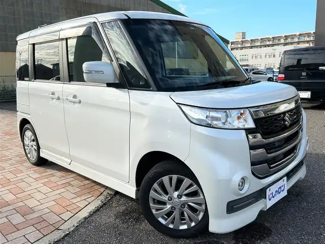 スズキ スペーシア カスタム Z 新潟県 2017(平29)年 10.3万km ピュアホワイトP (株)IDOMが運営する【じしゃロン新潟店】の自社ローン専用車両になります。/こちらは現金またはオートローンご利用時の価格です。自社ローンご希望の方は別途その旨お申付け下さい/プッシュスタート/スマートキー/純正ナビ/CD、DVD、FM、AM視聴可能/フルセグテレビ(走行時視聴可能)/シートヒーター(D席のみ)/パワースライドドア/純正AW/純正キセノンヘッドランプ/ウインカーミラー