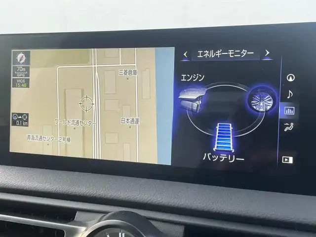 レクサス ＩＳ 300h Fスポーツ 東京都 2022(令4)年 3.4万km ホワイトノーヴァガラスフレーク メーカーナビ/フルセグTV/Bluetooth接続/パノラミックビューモニター/3連LEDヘッドライト/オレンジキャリパー/ETC/レザーシート/シートヒーター/レクサスセーフティシステム/プリクラッシュセーフティ/レーンキープアシスト/ブラインドスポットモニター/アダプティブクルーズコントロール/スマートキー/プッシュスタート/サイドエアバック/カーテンエアバック