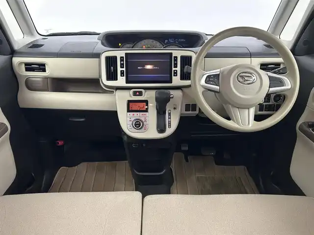 ダイハツ ムーヴ キャンバス G ホワイトアクセント リミテッド SAⅢ 千葉県 2019(令1)年 4万km ナチュラルベージュマイカM 禁煙車/純正8インチナビ/・NSZN-X69D/・CD/DVD/BT/HDMI/フルセグ/スマートアシストIII/車線逸脱警報機能/全方位カメラ/両側パワースライドドア/LEDヘッドライト/フォグライト/オートライト/オートハイビーム/ETC/スマートキー/スペアキー/アイドリングストップ/横滑り防止装置/ドアバイザー/フロアマット