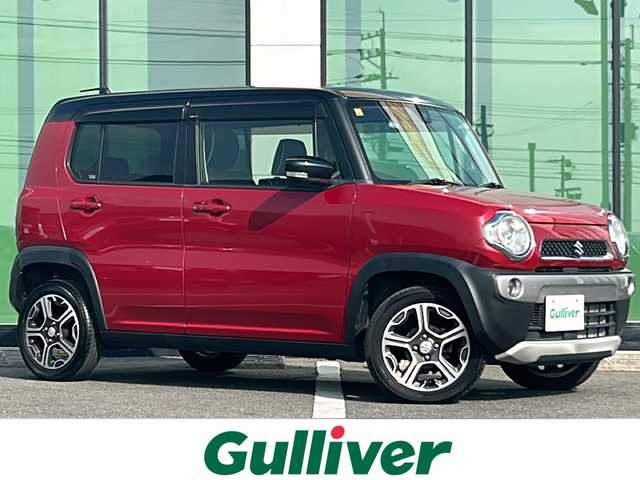 スズキ ハスラー X 福岡県 2014(平26)年 3万km フェニックスレッドパール/ブルーイッシュブラックパール 社外オーディオ/（AM/CD/USB/AUX）/運転席シートヒーター/衝突被害軽減システム/横滑り防止装置/アイドリングストップ/スマートキー/プッシュスタートボタン/純正１５インチアルミホイール/ドアバイザー/キセノンヘッドライト/フォグランプ/保証書