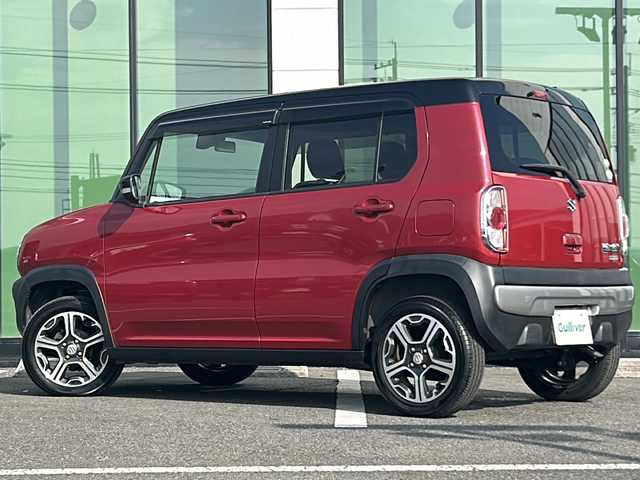 スズキ ハスラー X 福岡県 2014(平26)年 3万km フェニックスレッドパール/ブルーイッシュブラックパール 社外オーディオ/（AM/CD/USB/AUX）/運転席シートヒーター/衝突被害軽減システム/横滑り防止装置/アイドリングストップ/スマートキー/プッシュスタートボタン/純正１５インチアルミホイール/ドアバイザー/キセノンヘッドライト/フォグランプ/保証書