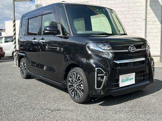 ダイハツ タント カスタム RS セレクション 埼玉県 2020(令2)年 3.3万km ブラックマイカメタリック 純正ナビ　/CD/DVD/SD　/ETC/衝突軽減B/ロングスライドシート/両側電動ドア　/バックカメラ　/コーナーセンサー　/TRC　/クルコン/前席シートヒーター　/スマートキー2本/保証書/取扱説明書/後席サンシェード　/シートバックテーブル/オートライト　/電格ミラー　/Pスタート