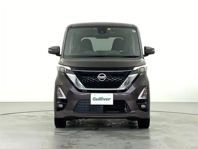 日産 ルークス HWS Gターボ プロパイロットED 福井県 2020(令2)年 4.3万km アッシュブラウンM ４WD/プロパイロット/・衝突軽減ブレーキ/・車線逸脱警報機能/・クルーズコントロール（追従有）/純正ナビゲーション/【AM/FM/CD/Bluetooth/フルセグTV】/アラウンドビューモニター/ビルトインETC/両側パワースライドドア/シートヒーター（運転席/助手席）/コーナーセンサー/オートライト/LEDヘッドライド/プッシュスタート/スマートキー/スペアキー
