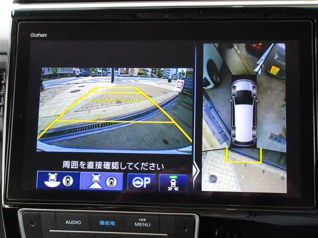 ホンダ ステップワゴン スパーダ ハイブリッド G EX ホンダセンシング 大阪府 2018(平30)年 1.6万km パール ワンオーナー/純正１０インチインターナビ、フルセグＴＶ、/ＣＤ、ＤＶＤ、Ｂｌｕｅｔｏｏｔｈ、ＨＤＭＩ/純正前後カメラドライブレコーダー/両側パワースライドドア/マルチビューカメラ/ホンダセンシング/ＥＴＣ/わくわくゲート/プッシュスタート/スマートキー２個/ＬＥＤヘッドライト/ステアリングスイッチ/ハーフレザー調シート/純正１６インチアルミホイール