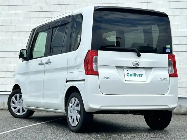 ダイハツ タント X 富山県 2015(平27)年 5.3万km パールホワイトⅢ 社外９型ナビ/Bluetooth/フルセグTV/ドライブレコーダー/片側パワースライドドア/プッシュスタート/スマートキー/LEDヘッドライト/オートライト/横滑り防止装置