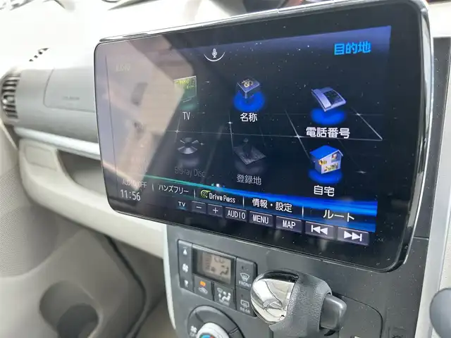 ダイハツ タント X 富山県 2015(平27)年 5.3万km パールホワイトⅢ 社外９型ナビ/Bluetooth/フルセグTV/ドライブレコーダー/片側パワースライドドア/プッシュスタート/スマートキー/LEDヘッドライト/オートライト/横滑り防止装置