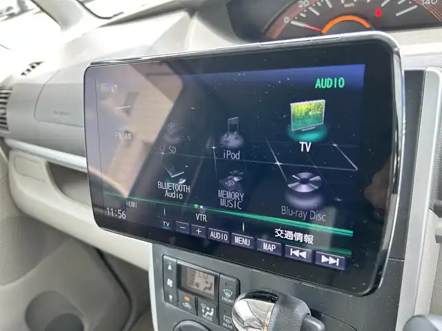 ダイハツ タント X 富山県 2015(平27)年 5.3万km パールホワイトⅢ 社外９型ナビ/Bluetooth/フルセグTV/ドライブレコーダー/片側パワースライドドア/プッシュスタート/スマートキー/LEDヘッドライト/オートライト/横滑り防止装置