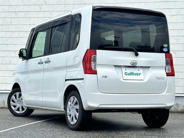 ダイハツ タント X 富山県 2015(平27)年 5.3万km パールホワイトⅢ 社外９型ナビ/Bluetooth/フルセグTV/ドライブレコーダー/片側パワースライドドア/プッシュスタート/スマートキー/LEDヘッドライト/オートライト/横滑り防止装置