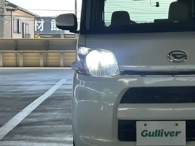 ダイハツ タント X 静岡県 2015(平27)年 5.3万km パールホワイトⅢ 社外９V型フローティングナビ/Bluetooth/フルセグTV/ドライブレコーダー前後/片側パワースライドドア/プッシュスタート/スマートキー/LEDヘッドライト/オートライト/横滑り防止装置/ベンチシート