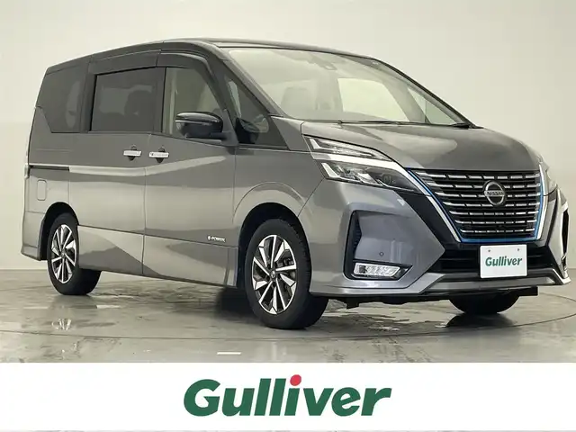 日産 セレナ e－パワー ハイウェイスター V 滋賀県 2019(令1)年 6.9万km ダークメタルグレー/ダイヤモンドブラック 禁煙車/純正１０型ナビ（Ｂｌｕｅｔｏｏｔｈ／ＳＤ／ＤＶＤ／フルセグ）/後席モニター/プロパイロット/全方位カメラ/ブラインドスポットモニター/ステアリングヒーター/社外ドラレコ/ブレーキホールド/ビルトイＥＴＣ/電子パーキング/ブレーキホールド/運転席助手席シートヒーター/プッシュスタート