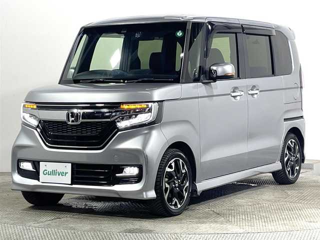 ホンダ Ｎ ＢＯＸ カスタム G L ターボ ホンダセンシング 大阪府 2017(平29)年 0.9万km ルナシルバーM 純正ナビ(フルセグ/DVD再生/Bluetooth) バックカメラ ETC 両側パワースライドドア ハーフレザー 衝突軽減 レーダークルコン スマートキー プッシュスタート ドラレコ