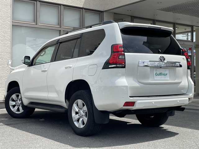 トヨタ ランドクルーザー プラド TX 大阪府 2021(令3)年 3.6万km ホワイトパールクリスタルシャイン ワンオーナー/サンルーフ/社外SDナビ/（フルセグ/BT/CD/DVD）/バックカメラ/レーダークルーズコントロール/レーンキープアシスト/衝突軽減防止システム/純正１７インチAW/ETC/保証書/取扱説明書/スペアキー　有