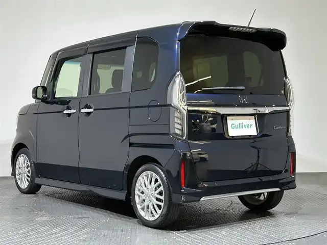 ホンダ Ｎ ＢＯＸ カスタム L ターボ 愛媛県 2021(令3)年 2.6万km ミッドナイトブルービームM ・純正８インチナビ/（フルセグＴＶ・ＢＴ・ＣＤ・ＤＶＤ・ＦＭ・ＡＭ・ＵＳＢ・ａｐｐｌｅｃａｒｐｌａｙ）/・バックカメラ　/・前後ドラレコ　/・ＥＴＣ　/・衝突軽減ブレーキ　/・レーンキープアシスト　/・レーダークルーズコントロール/・両側電動ドア/・オートマチックハイビーム/・前後コーナーセンサー/・DN席シートヒーター