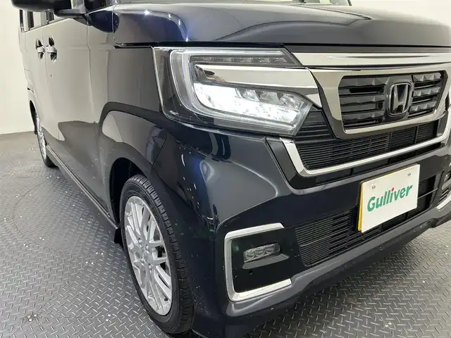 ホンダ Ｎ ＢＯＸ カスタム L ターボ 愛媛県 2021(令3)年 2.6万km ミッドナイトブルービームM ・純正８インチナビ/（フルセグＴＶ・ＢＴ・ＣＤ・ＤＶＤ・ＦＭ・ＡＭ・ＵＳＢ・ａｐｐｌｅｃａｒｐｌａｙ）/・バックカメラ　/・前後ドラレコ　/・ＥＴＣ　/・衝突軽減ブレーキ　/・レーンキープアシスト　/・レーダークルーズコントロール/・両側電動ドア/・オートマチックハイビーム/・前後コーナーセンサー/・DN席シートヒーター