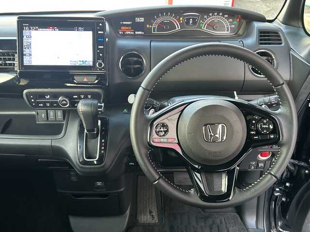 ホンダ Ｎ ＢＯＸ カスタム L ターボ 広島県 2021(令3)年 2.6万km ミッドナイトブルービームM ホンダセンシング/・衝突軽減ブレーキ　/・レーンキープアシスト　　/・レーダークルーズコントロール/純正８インチナビ/フルセグＴＶ/Bluetooth/ＣＤ/ＤＶＤ/ＵＳＢ/ａｐｐｌｅｃａｒｐｌａｙ/バックカメラ　/前後ドライブレコーダー/ＥＴＣ　/両側パワースライドドア/前後コーナーセンサー/ハーフレザーシート/前席シートヒーター/純正フロアマット/ＬＥＤライト/フォグライト/オートライト/オートマチックハイビーム/スマートキー/電動格納ミラー