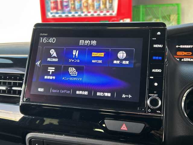 ホンダ Ｎ ＢＯＸ カスタム L ターボ 広島県 2021(令3)年 2.6万km ミッドナイトブルービームM ホンダセンシング/・衝突軽減ブレーキ　/・レーンキープアシスト　　/・レーダークルーズコントロール/純正８インチナビ/フルセグＴＶ/Bluetooth/ＣＤ/ＤＶＤ/ＵＳＢ/ａｐｐｌｅｃａｒｐｌａｙ/バックカメラ　/前後ドライブレコーダー/ＥＴＣ　/両側パワースライドドア/前後コーナーセンサー/ハーフレザーシート/前席シートヒーター/純正フロアマット/ＬＥＤライト/フォグライト/オートライト/オートマチックハイビーム/スマートキー/電動格納ミラー