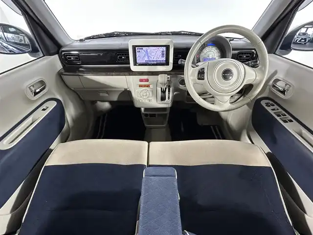 スズキ ラパン モード 佐賀県 2019(令1)年 5.2万km ノクターンブルーパール/ホワイト 2トーンルーフ 社外7インチナビ/ワンセグTV/Bluetooth/CD/DVD/衝突被害軽減システム/横滑り防止装置/コーナーセンサー/シートヒーター/キセノンライト/ETC/アイドリングストップ/プッシュスタート/スマートキー/フロアマット