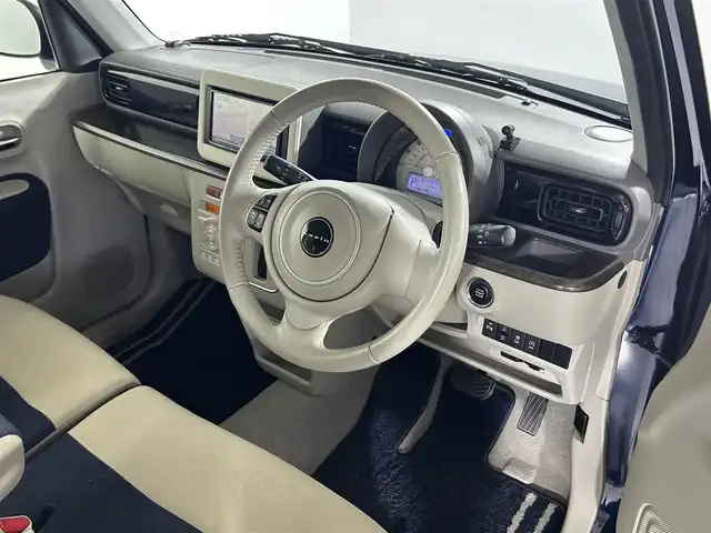 スズキ ラパン モード 佐賀県 2019(令1)年 5.2万km ノクターンブルーパール/ホワイト 2トーンルーフ 社外7インチナビ/ワンセグTV/Bluetooth/CD/DVD/衝突被害軽減システム/横滑り防止装置/コーナーセンサー/シートヒーター/キセノンライト/ETC/アイドリングストップ/プッシュスタート/スマートキー/フロアマット