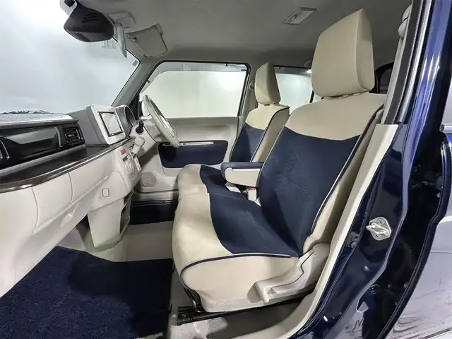 スズキ ラパン モード 佐賀県 2019(令1)年 5.2万km ノクターンブルーパール/ホワイト 2トーンルーフ 社外7インチナビ/ワンセグTV/Bluetooth/CD/DVD/衝突被害軽減システム/横滑り防止装置/コーナーセンサー/シートヒーター/キセノンライト/ETC/アイドリングストップ/プッシュスタート/スマートキー/フロアマット