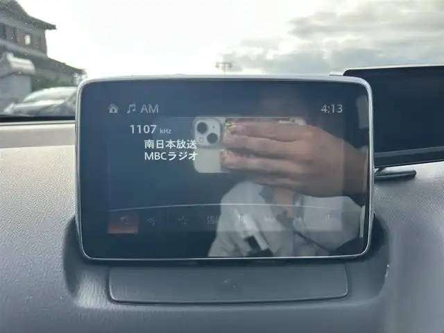マツダ デミオ 13S 鹿児島県 2014(平26)年 8万km ブルーリフレックスマイカ 純正ＳＤナビ/　　CD/DVD/BT/バックカメラ/LEDヘッドライト/アイドリングストップ/ステアリングスイッチ/USBポート/スマートキー/社外ドライブレコーダー/オートライト/オートエアコン