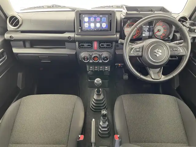スズキ ジムニー XC 愛知県 2019(令1)年 5.8万km ブルーイッシュブラックパール3 社外ＤＡ　ＭＴ車　ＥＴＣ　ドラレコ　禁煙車　Ｂｌｕｅｔｏｏｔｈ　寒冷地仕様　シートヒーター　クルコン　純正アルミホイール　衝突軽減　ＬＥＤオートライト　レーンキープ　ダウンヒルアシスト　ターボ搭載車　プッシュスタート　スマートキー　