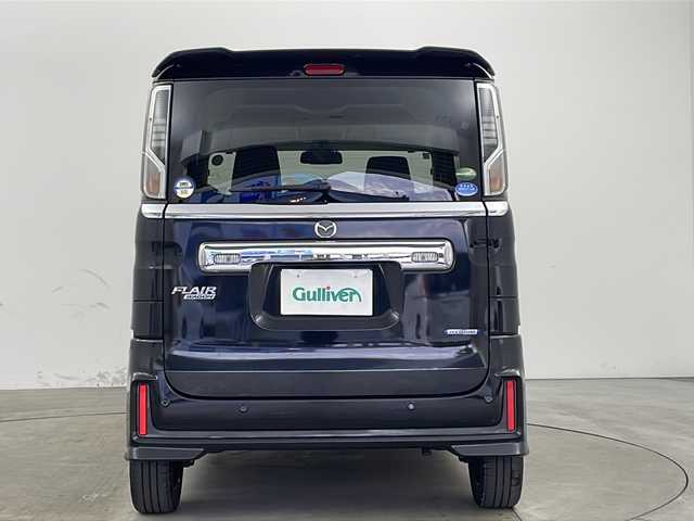 マツダ フレアワゴン カスタムスタイル ハイブリッド XS 兵庫県 2019(令1)年 5.6万km ブルーイッシュブラックパール3 ・純正ナビ（フルセグ・BT・DVD・CD・SD）/・両側パワースライドドア/・ETC/・LEDオートライト/・フォグランプ/・オートマチックハイビーム/・衝突軽減ブレーキ/・車線逸脱警報/・コーナーセンサー/・横滑り防止装置/・アイドリングストップ/・シートヒーター/・シートリフター/・後席サンシェード/・純正15インチアルミホイール/・ステアリングリモコン/・サーキュレーター/・スマートキー/・プッシュスタート/・ドアバイザー/・W＋サイドエアバック/・LEDルームランプ/・電動格納ミラー