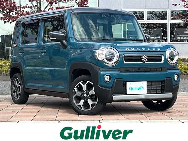 スズキ ハスラー HYBRID X ターボ 福島県 2020(令2)年 2.7万km デニムブルー ガンメタリック 2トーン 純正ナビゲーション/【CD/DVD/USB/BT/TV】/全方位モニター/ビルトインETC/ドライブレコーダー/前席シートヒーター/パドルシフト/デュアルカメラブレーキサポート/アダプティブクルーズコントロール/車線逸脱抑制機能/車線逸脱警報機能/アイドリングストップ/シートバックテーブル/LEDオートライト/LEDフォグランプ/純正フロアマット/ドアバイザー