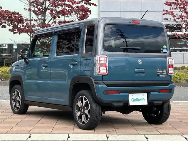 スズキ ハスラー HYBRID X ターボ 福島県 2020(令2)年 2.7万km デニムブルー ガンメタリック 2トーン 純正ナビゲーション/【CD/DVD/USB/BT/TV】/全方位モニター/ビルトインETC/ドライブレコーダー/前席シートヒーター/パドルシフト/デュアルカメラブレーキサポート/アダプティブクルーズコントロール/車線逸脱抑制機能/車線逸脱警報機能/アイドリングストップ/シートバックテーブル/LEDオートライト/LEDフォグランプ/純正フロアマット/ドアバイザー
