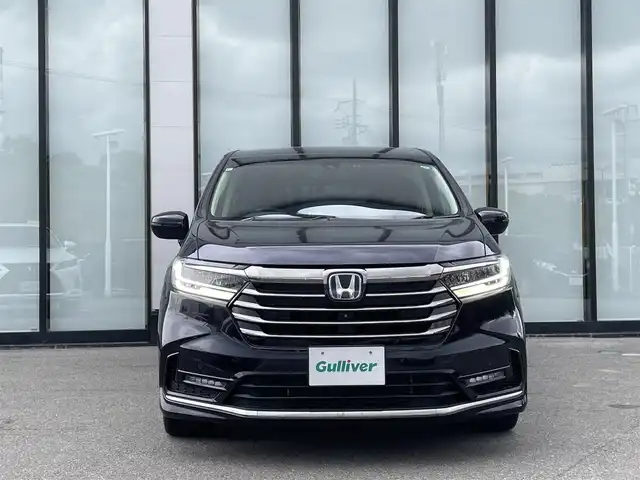 ホンダ オデッセイ ハイブリッド e:HEVアブソルート EX 大阪府 2021(令3)年 3.7万km プレミアムヴィーナスブラックP ホンダセンシング/両側パワースライドドア/純正10インチナビ/Bluetooth/HDMI/CD/DVD/フルセグTV/USB/フリップダウンモニター/マルチビューカメラシステム/ブラインドスポットモニター/パーキングセンサーシステム/前後ドライブレコーダー/純正デジタルインナーミラー/ビルトインETC/パワーバックドア/オットマン/DN席シートヒーター/DN席パワーシート/純正フロアマット/取扱説明書/保証書