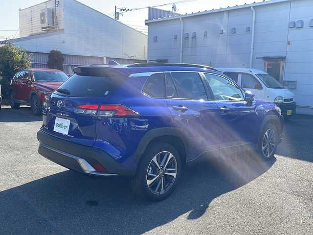 トヨタ カローラ クロス Z 東京都 2023(令5)年 0.4万km ダークブルーマイカM スマートキー/クルーズコントロール/ハンズフリーフォン/ETC2.0/純正ナビ/バックカメラ/LEDヘッドライト/フォグランプ/Bluetooth/ドリンクホルダー/運転席シートヒーター/助手席ヒートシーター/USB端子/安心降車アシスト