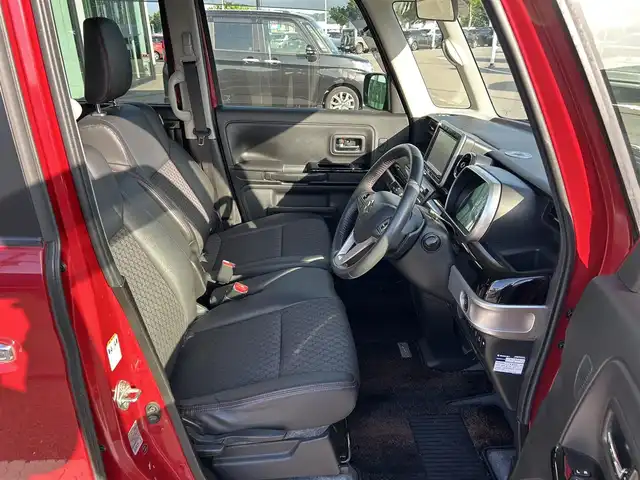 スズキ スペーシア カスタム XS ターボ 和歌山県 2018(平30)年 11.9万km フェニックスレッドパール/ブルーイッシュブラックパール 純正ナビ/フルセグTV/（BT/CD/DVD/USB）/全方位カメラ/両側パワースライドドア/ハーフレザーシート/運転席シートヒーター/衝突軽減ブレーキ/コーナーセンサー/横滑り防止機能/クルーズコントロール/HUD/オートライト/パドルシフト/ビルトインETC/後席サーキュレーター/リアサンシェード/プッシュスタート/ISOFIX/TVキャンセラー