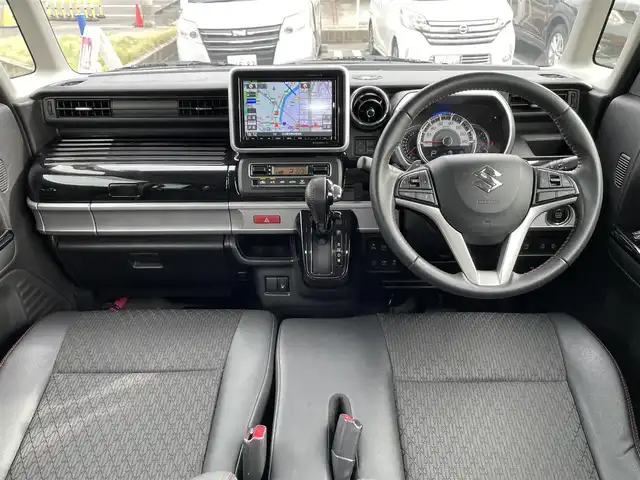 スズキ スペーシア カスタム XS ターボ 愛知県 2018(平30)年 11.9万km フェニックスレッドパール/ブルーイッシュブラックパール (株)IDOMが運営する【じしゃロン名古屋鳴海店】の自社ローン専用車両になりますこちらは現金またはオートローンご利用時の価格です。自社ローンご希望の方は別途その旨お申付け下さい/純正ナビ/フルセグTV/（BT/CD/DVD/USB）/全方位カメラ/両側パワースライドドア/ハーフレザーシート/運転席シートヒーター/衝突軽減ブレーキ/コーナーセンサー/横滑り防止機能/クルーズコントロール/HUD/オートライト/パドルシフト/ビルトインETC/後席サーキュレーター/リアサンシェード/プッシュスタート/ISOFIX/TVキャンセラー