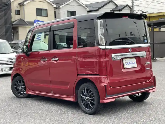 スズキ スペーシア カスタム XS ターボ 愛知県 2018(平30)年 11.9万km フェニックスレッドパール/ブルーイッシュブラックパール (株)IDOMが運営する【じしゃロン名古屋鳴海店】の自社ローン専用車両になりますこちらは現金またはオートローンご利用時の価格です。自社ローンご希望の方は別途その旨お申付け下さい/純正ナビ/フルセグTV/（BT/CD/DVD/USB）/全方位カメラ/両側パワースライドドア/ハーフレザーシート/運転席シートヒーター/衝突軽減ブレーキ/コーナーセンサー/横滑り防止機能/クルーズコントロール/HUD/オートライト/パドルシフト/ビルトインETC/後席サーキュレーター/リアサンシェード/プッシュスタート/ISOFIX/TVキャンセラー