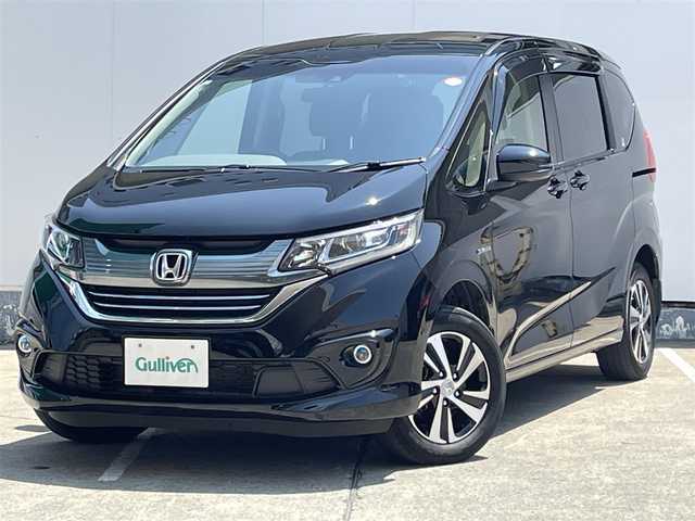 ホンダ フリード ハイブリット G ホンダセンシング 青森県 2017(平29)年 3.5万km クリスタルブラックパール 4WD/純正メモリナビ/フルセグ/CD/DVD/BT/寒冷地仕様/両側パワースライドドア/クルーズコントロール/プリクラッシュ/レーンキープアシスト/横滑り防止機能/アイドリングストップ/ステアリングスイッチ/フォグランプ/カーテンエアバッグ/社外ドラレコ/ETC/ハーフレザーシート/シートヒーター/ウォークスルー/純正アルミ/純正フロアマット/冬タイヤ積み込み有/保証書/取扱説明書