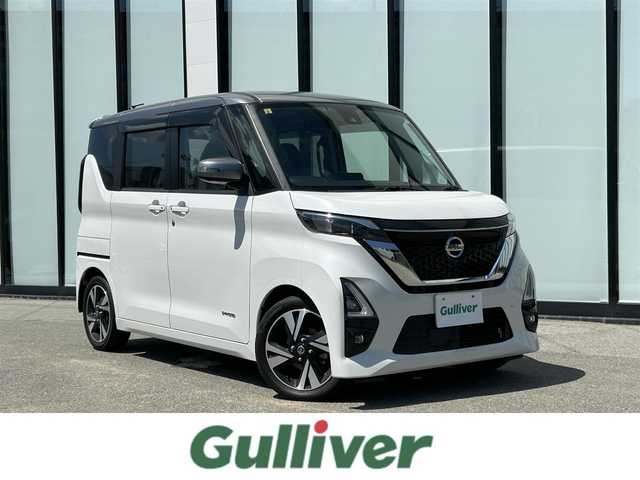 日産 ルークス HWS Gターボ プロパイロットED 大阪府 2020(令2)年 1.9万km チタニウムグレーM/シルキーホワイト 純正ナビ /フルセグTV /  ETC/BT/AUX/CD/DVD/全方位モニター  /前ドライブレコーダー /LED /純正フロアマット /前後コーナーセンサー /両側電動スライドドア /ダウンヒルアシストコントロール /追従走行ありクルーズコントロール/純正15インチアルミホイール/衝突軽減システム/レーンアシスト/横滑り防止装置