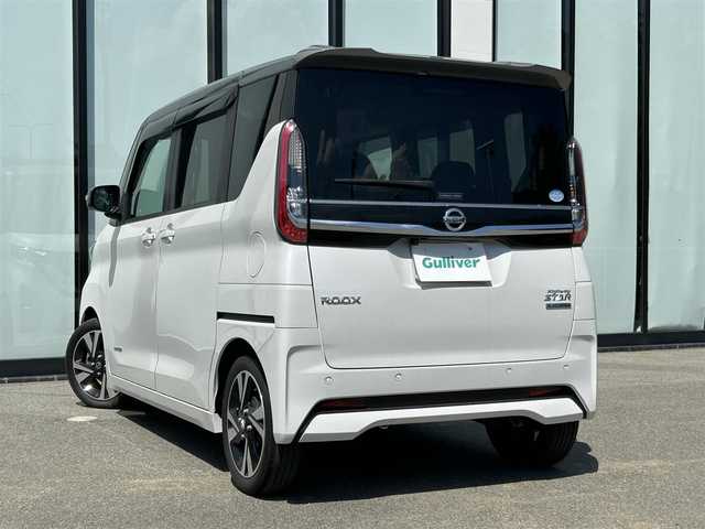 日産 ルークス HWS Gターボ プロパイロットED 大阪府 2020(令2)年 1.9万km チタニウムグレーM/シルキーホワイト 純正ナビ /フルセグTV /  ETC/BT/AUX/CD/DVD/全方位モニター  /前ドライブレコーダー /LED /純正フロアマット /前後コーナーセンサー /両側電動スライドドア /ダウンヒルアシストコントロール /追従走行ありクルーズコントロール/純正15インチアルミホイール/衝突軽減システム/レーンアシスト/横滑り防止装置