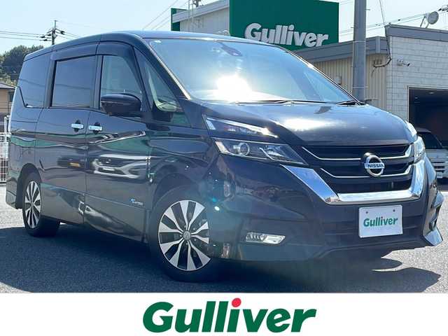 日産 セレナ ハイウェイスター Vセレクション 山口県 2017(平29)年 5.5万km ダイヤモンドブラック ワンオーナー/HDDナビ/フルセグテレビ/バックカメラ/クルーズコントロール/プッシュスタート/両側パワースライドドア/ビルトインETC/純正フロアマット/全方位カメラ/保証書/取扱説明書/クリアランスソナー/オートライト/ドライブレコーダー/純正アルミホイール/ドアバイザー/電格ミラー/LEDヘッドライト/サンシェード
