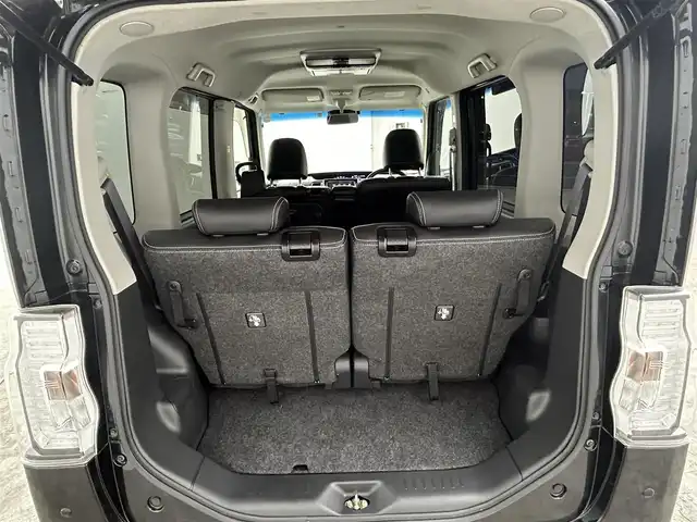 ダイハツ タント カスタム RS トップED SA Ⅲ 群馬県 2018(平30)年 6.7万km ブラックマイカメタリック 社外8型ナビ（ＣＤ．ＤＶＤ．ＢＴ．ＳＤ．フルセグ）　Ｂカメラ　純正フリップダウン　スマアシ３　衝突軽減　レーンキープアシスト　オートハイビーム　両側パワースライド　ＬＥＤヘッドライド　ＥＴＣ　オートリトラクターミラー　スペアキー　プッシュスタート　純正アルミ　LEDフォグランプ