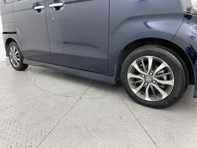 ホンダ Ｎ ＢＯＸ カスタム L 新潟県 2022(令4)年 2.7万km ミッドナイトブルービームM ホンダセンシング/シーケンシャルウィンカー/純正ナビ/　CD/DVD/Bluetooth/フルセグTV/バックカメラ/左側パワースライドドア/レーダークルーズコントロール/LEDオートライト/シートヒーター/純正14インチアルミホイール/ウィンカーミラー/電格ミラー/ステアリングリモコン/レーンキープアシスト/スマートキー/ビルトインETC