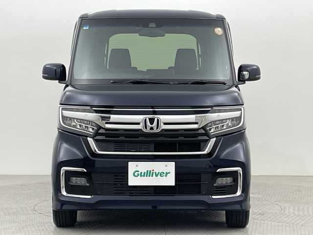 ホンダ Ｎ ＢＯＸ カスタム L 新潟県 2022(令4)年 2.7万km ミッドナイトブルービームM ホンダセンシング/シーケンシャルウィンカー/純正ナビ/　CD/DVD/Bluetooth/フルセグTV/バックカメラ/左側パワースライドドア/レーダークルーズコントロール/LEDオートライト/シートヒーター/純正14インチアルミホイール/ウィンカーミラー/電格ミラー/ステアリングリモコン/レーンキープアシスト/スマートキー/ビルトインETC