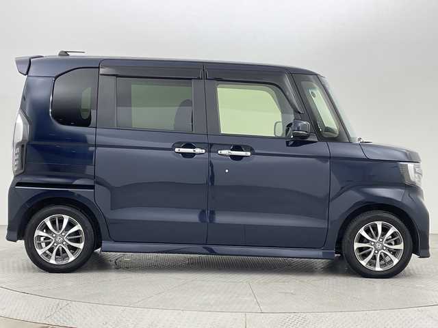 ホンダ Ｎ ＢＯＸ カスタム L 新潟県 2022(令4)年 2.7万km ミッドナイトブルービームM ホンダセンシング/シーケンシャルウィンカー/純正ナビ/　CD/DVD/Bluetooth/フルセグTV/バックカメラ/左側パワースライドドア/レーダークルーズコントロール/LEDオートライト/シートヒーター/純正14インチアルミホイール/ウィンカーミラー/電格ミラー/ステアリングリモコン/レーンキープアシスト/スマートキー/ビルトインETC