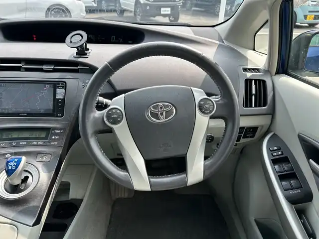 トヨタ プリウス G 和歌山県 2009(平21)年 14.8万km ダークブルーマイカ ALPINE7インチナビ/ワンセグTV/Bluetooth/CD/DVD/SD/バックカメラ/ETC/ドライブレコーダー/クルーズコントロール/革巻きステアリング/オートライト/フォグランプ/社外15インチAW/プッシュスタート/スマートキー/スペアキー