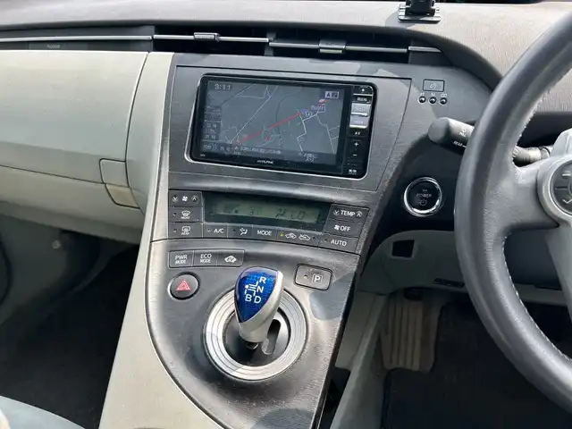 トヨタ プリウス G 和歌山県 2009(平21)年 14.8万km ダークブルーマイカ ALPINE7インチナビ/ワンセグTV/Bluetooth/CD/DVD/SD/バックカメラ/ETC/ドライブレコーダー/クルーズコントロール/革巻きステアリング/オートライト/フォグランプ/社外15インチAW/プッシュスタート/スマートキー/スペアキー