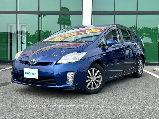 トヨタ プリウス G 和歌山県 2009(平21)年 14.8万km ダークブルーマイカ ALPINE7インチナビ/ワンセグTV/Bluetooth/CD/DVD/SD/バックカメラ/ETC/ドライブレコーダー/クルーズコントロール/革巻きステアリング/オートライト/フォグランプ/社外15インチAW/プッシュスタート/スマートキー/スペアキー