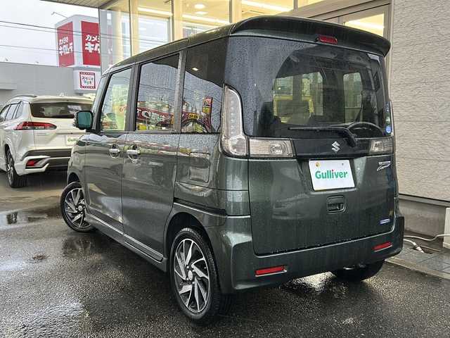 スズキ スペーシア カスタム XS ターボ 埼玉県 2016(平28)年 5.2万km クールカーキPM ターボ車/スズキ セーフティ サポート/ ・デュアルカメラブレーキサポート/ ・先行車発進お知らせ機能/ ・誤発進抑制機能/ ・後方誤発進抑制機能/純正メモリーナビゲーション/AM/FM/CD/DVD/BT/AUX/aha/フルセグテレビ/全方位モニター/両側パワースライドドア/ＨＩＤヘッドライト/フォグランプ/オートライト/純正15インチアルミ/スペアキー1本/保証書/取扱説明書