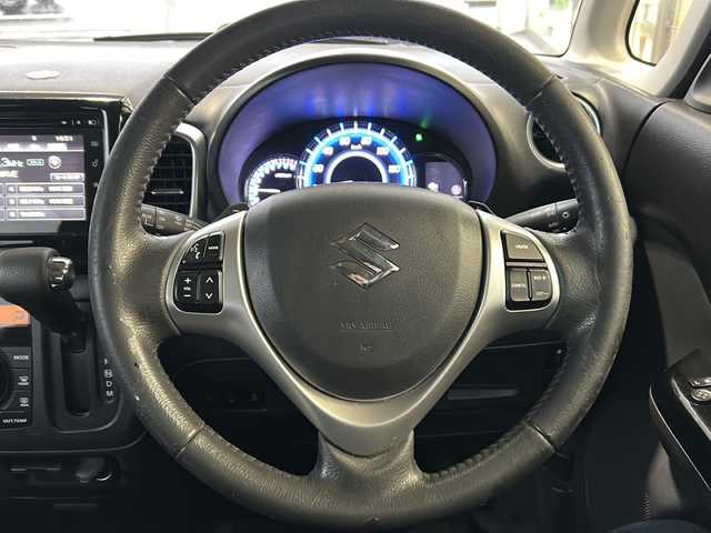 スズキ スペーシア カスタム XS ターボ 埼玉県 2016(平28)年 5.2万km クールカーキPM ターボ車/スズキ セーフティ サポート/ ・デュアルカメラブレーキサポート/ ・先行車発進お知らせ機能/ ・誤発進抑制機能/ ・後方誤発進抑制機能/純正メモリーナビゲーション/AM/FM/CD/DVD/BT/AUX/aha/フルセグテレビ/全方位モニター/両側パワースライドドア/ＨＩＤヘッドライト/フォグランプ/オートライト/純正15インチアルミ/スペアキー1本/保証書/取扱説明書